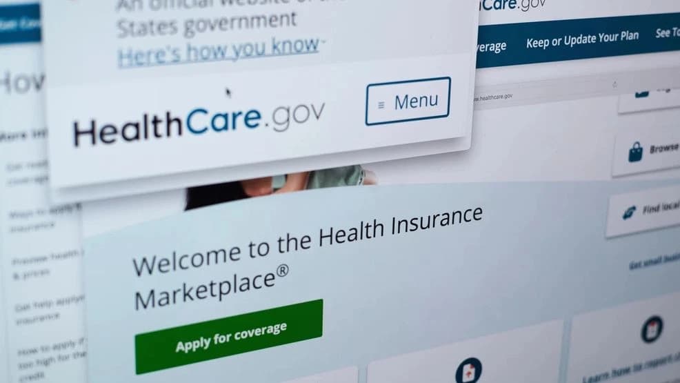 Healthcare.gov health insurance marketplace page