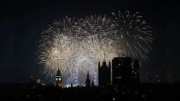 Fireworks over Sydney Harbour Bridge