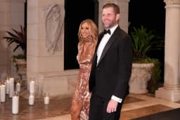 Eric Trump and his wife arriving at a formal event
